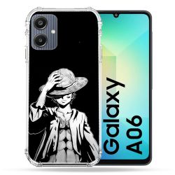 Coque Renforcée Pour Samsung Galaxy A06 Manga One Piece Luffy Noir