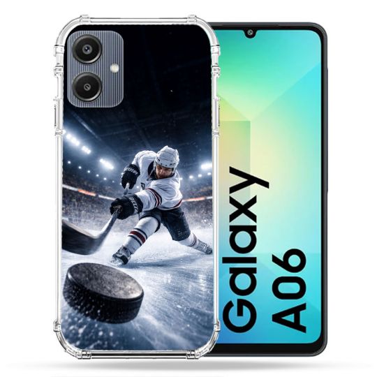 Coque Renforcée Pour Samsung Galaxy A06 Sport Hockey sur Glace