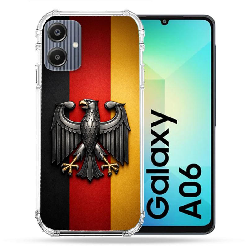 Coque Renforcée Pour Samsung Galaxy A06 Voyage Drapeau Allemagne