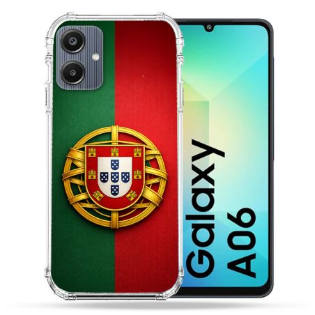 Coque Renforcée Pour Samsung Galaxy A06 Voyage Drapeau Portugal