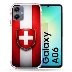 Coque Renforcée Pour Samsung Galaxy A06 Voyage Drapeau Suisse
