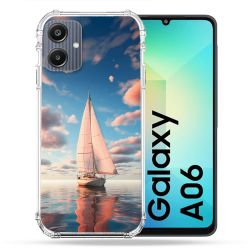 Coque Renforcée Pour Samsung Galaxy A06 Voyage Voilier Reflet