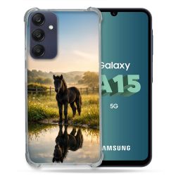 Coque Renforcée Pour Samsung Galaxy A15 4G / 5G Animal Cheval Reflet