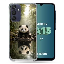 Coque Renforcée Pour Samsung Galaxy A15 4G / 5G Animal Panda Reflet