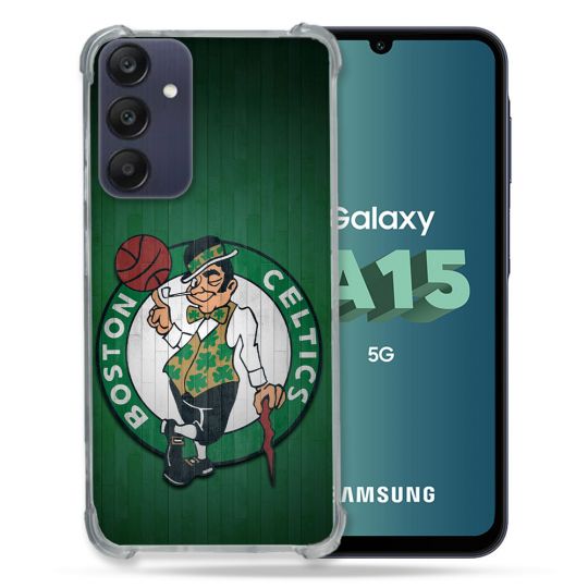 Coque Renforcée Pour Samsung Galaxy A15 4G / 5G Basket Boston Celtics