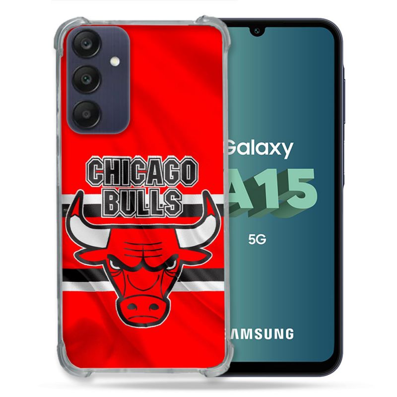 Coque Renforcée Pour Samsung Galaxy A15 4G / 5G Basket Chicago Bulls