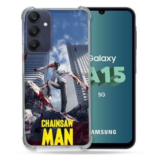 Coque Renforcée Pour Samsung Galaxy A15 4G / 5G Manga Chainsaw Man Denji