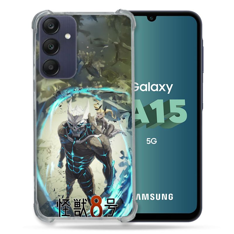 Coque Renforcée Pour Samsung Galaxy A15 4G / 5G Manga Kaiju N° 8 Kafka Hibino