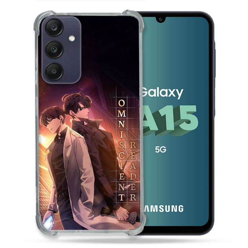 Coque Renforcée Pour Samsung Galaxy A15 4G / 5G Manga Lecteur Omniscient Affiche