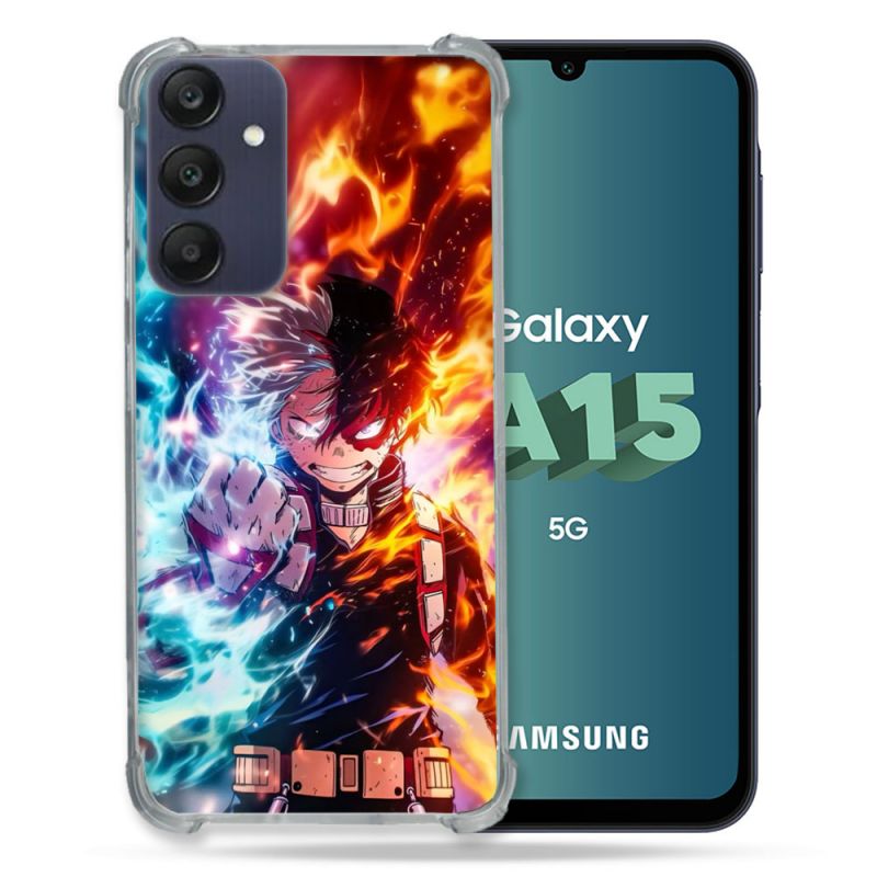Coque Renforcée Pour Samsung Galaxy A15 4G / 5G Manga My Hero Academia Shoto Portrait