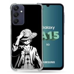Coque Renforcée Pour Samsung Galaxy A15 4G / 5G Manga One Piece Luffy Noir