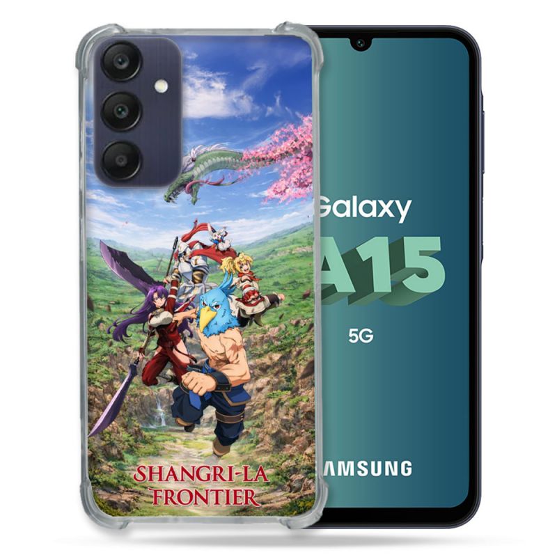 Coque Renforcée Pour Samsung Galaxy A15 4G / 5G Manga Shangri La Frontier Affiche