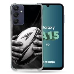 Coque Renforcée Pour Samsung Galaxy A15 4G / 5G Sport Rugby Ballon Moderne