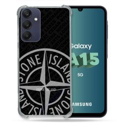 Coque Renforcée Pour Samsung Galaxy A15 4G / 5G Stone Island Gris