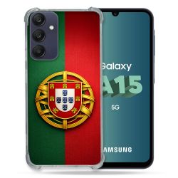 Coque Renforcée Pour Samsung Galaxy A15 4G / 5G Voyage Drapeau Portugal