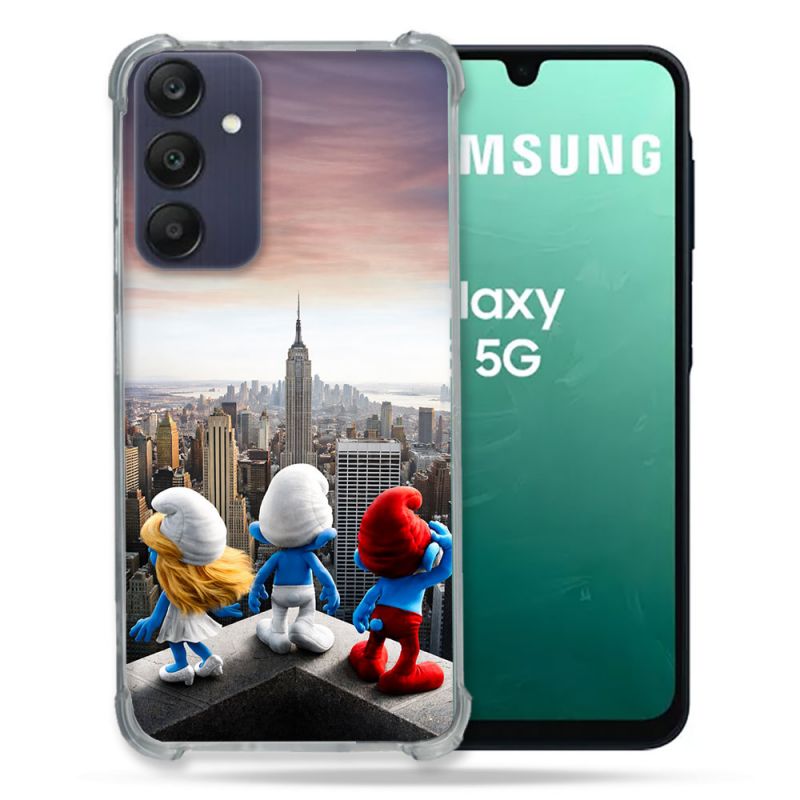 Coque Renforcée Pour Samsung Galaxy A16 5G Schtroumpfs New York