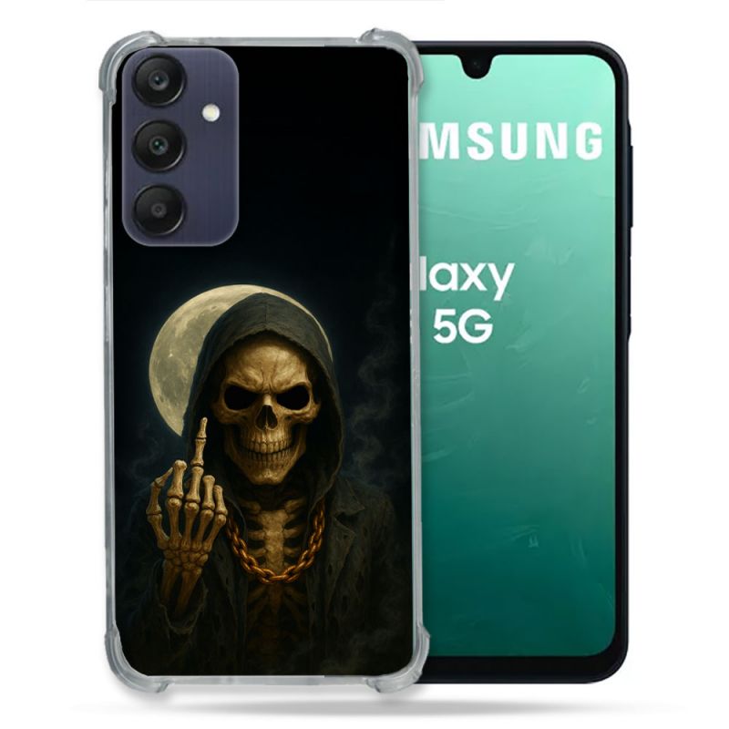 Coque Renforcée Pour Samsung Galaxy A16 5G Tete de Mort Doigt 2026