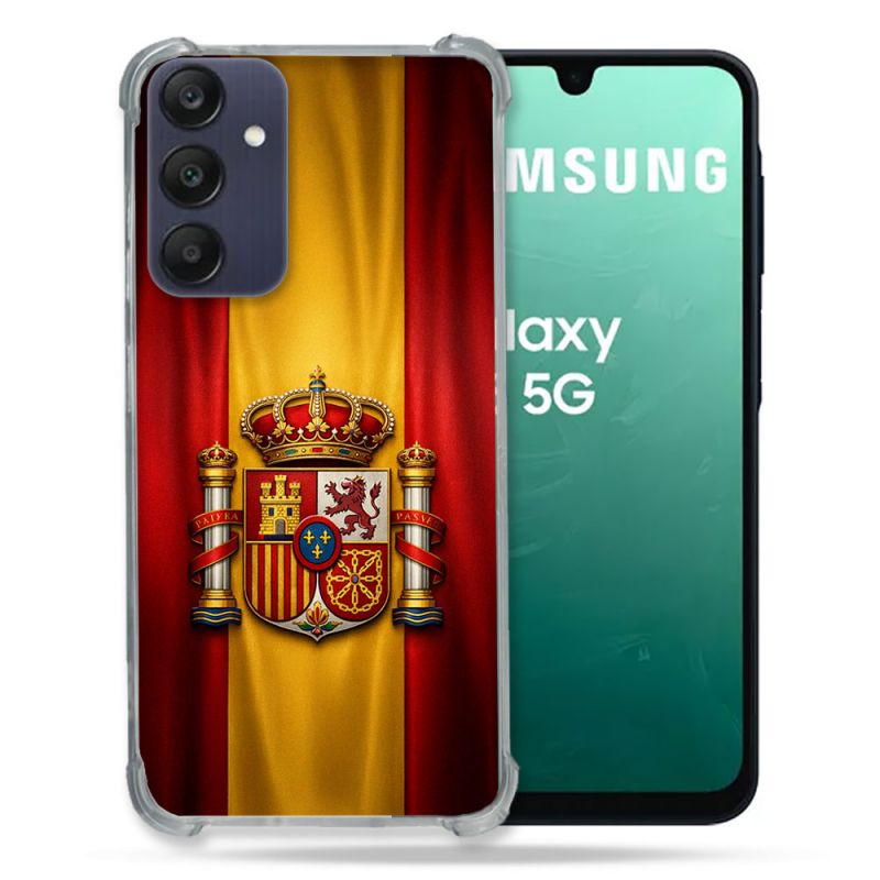 Coque Renforcée Pour Samsung Galaxy A16 5G Voyage Drapeau Espagne