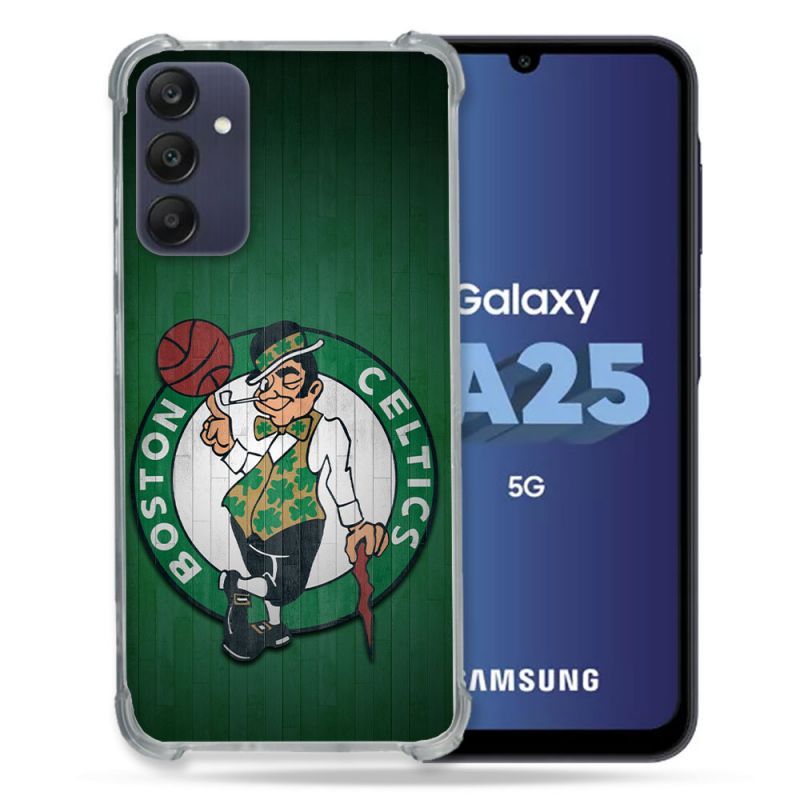 Coque Renforcée Pour Samsung Galaxy A25 5G Basket Boston Celtics