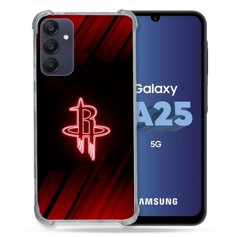 Coque Renforcée Pour Samsung Galaxy A25 5G Basket Houston Rockets