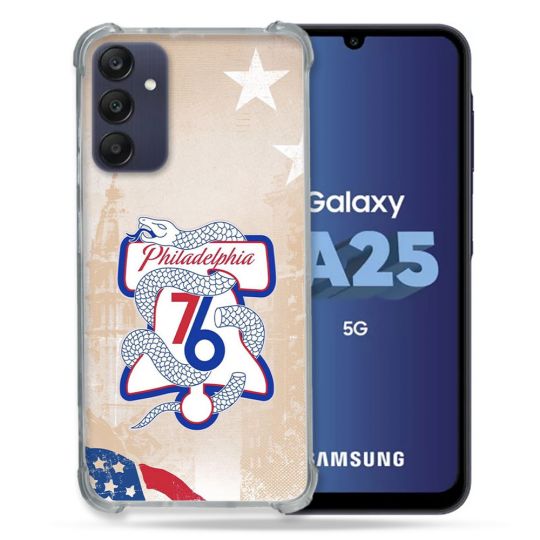 Coque Renforcée Pour Samsung Galaxy A25 5G Basket Philadelphia 76ers