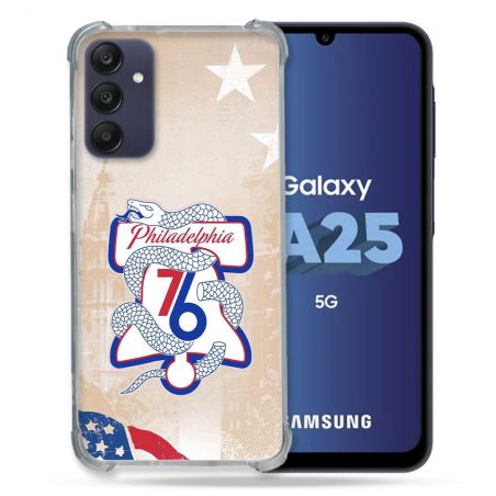 Coque Renforcée Pour Samsung Galaxy A25 5G Basket Philadelphia 76ers