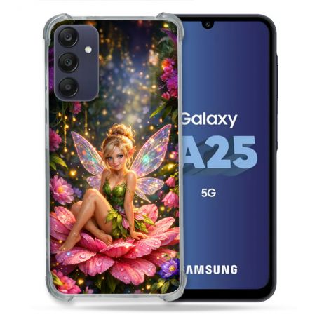 Coque Renforcée Pour Samsung Galaxy A25 5G Fantastique Fee Fleur