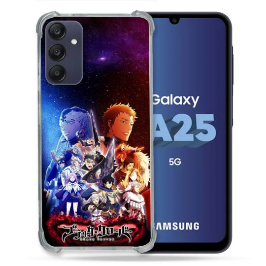 Coque Renforcée Pour Samsung Galaxy A25 5G Manga Black Clover Affiche