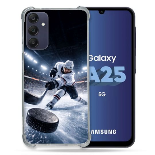 Coque Renforcée Pour Samsung Galaxy A25 5G Sport Hockey sur Glace