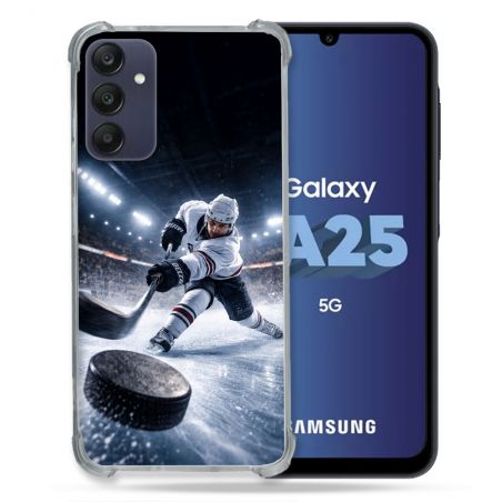 Coque Renforcée Pour Samsung Galaxy A25 5G Sport Hockey sur Glace