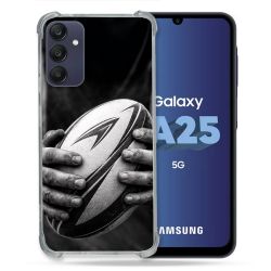Coque Renforcée Pour Samsung Galaxy A25 5G Sport Rugby Ballon Moderne