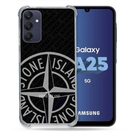 Coque Renforcée Pour Samsung Galaxy A25 5G Stone Island Gris