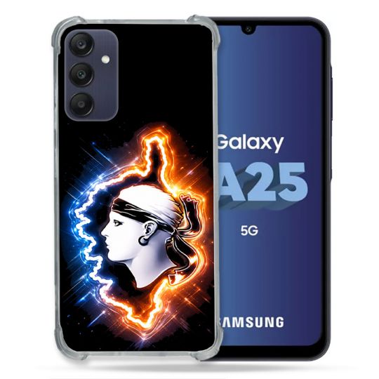 Coque Renforcée Pour Samsung Galaxy A25 5G Voyage Corse Brillante