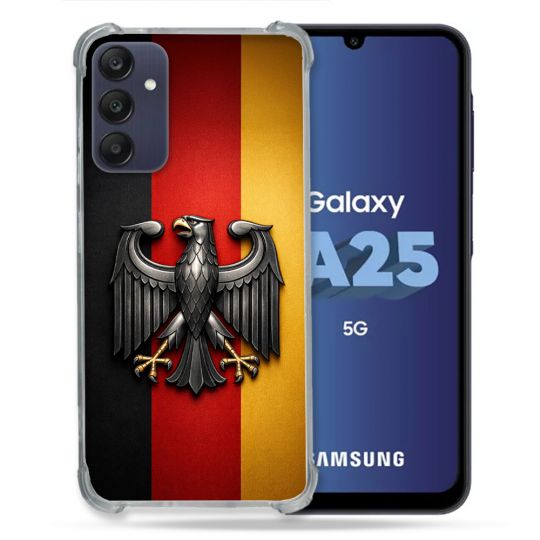 Coque Renforcée Pour Samsung Galaxy A25 5G Voyage Drapeau Allemagne