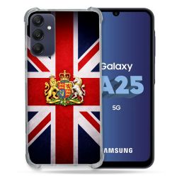 Coque Renforcée Pour Samsung Galaxy A25 5G Voyage Drapeau Grande Bretagne UK