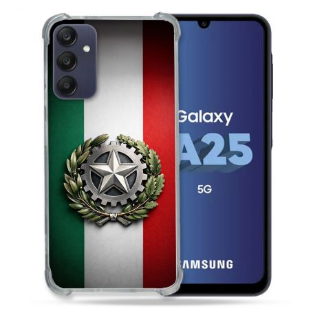 Coque Renforcée Pour Samsung Galaxy A25 5G Voyage Drapeau Italie
