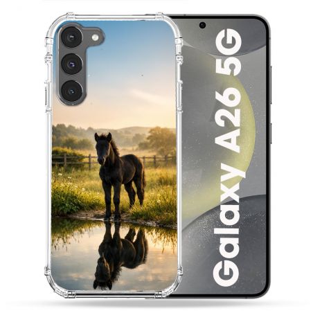 Coque Renforcée Pour Samsung Galaxy A26 5G Animal Cheval Reflet