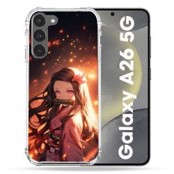 Coque Renforcée Pour Samsung Galaxy A26 5G Manga Demon Slayer Nezuko Rose