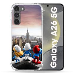 Coque Renforcée Pour Samsung Galaxy A26 5G Schtroumpfs New York