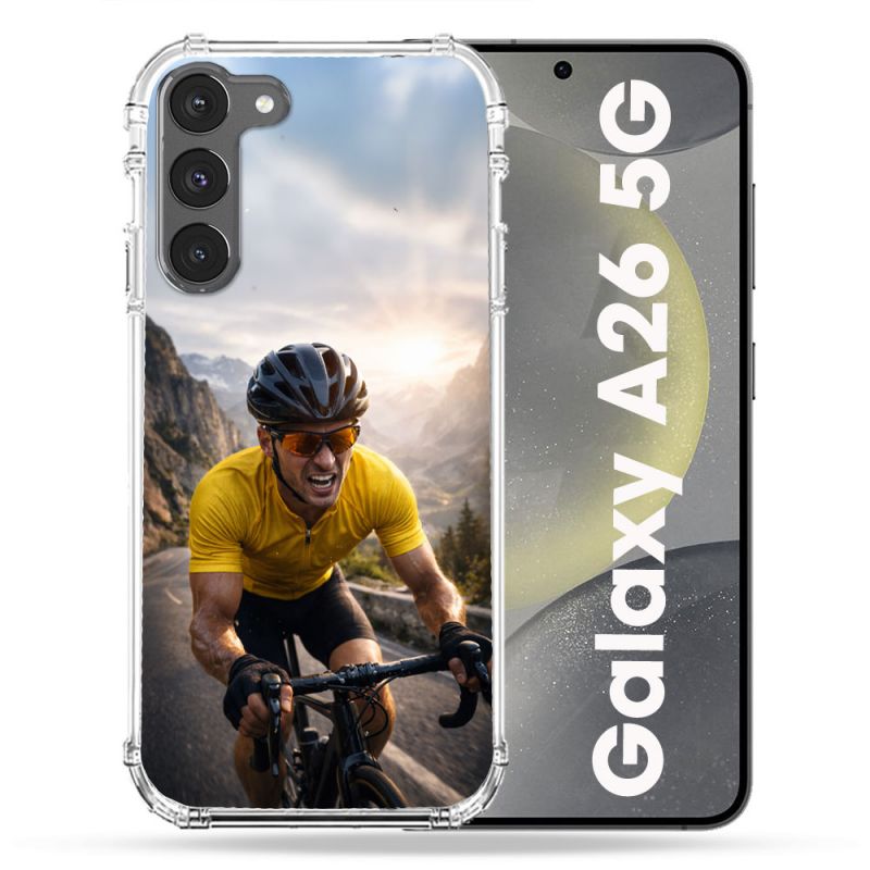 Coque Renforcée Pour Samsung Galaxy A26 5G Sport Cyclisme Maillot Jaune