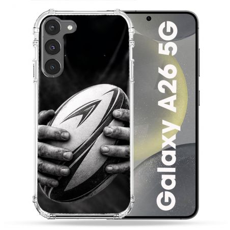 Coque Renforcée Pour Samsung Galaxy A26 5G Sport Rugby Ballon Moderne