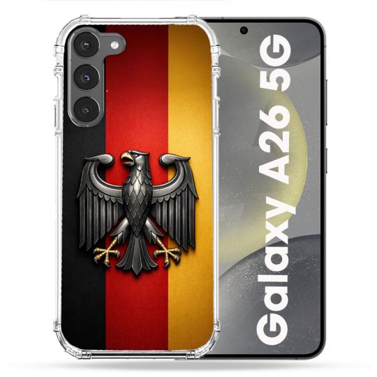 Coque Renforcée Pour Samsung Galaxy A26 5G Voyage Drapeau Allemagne