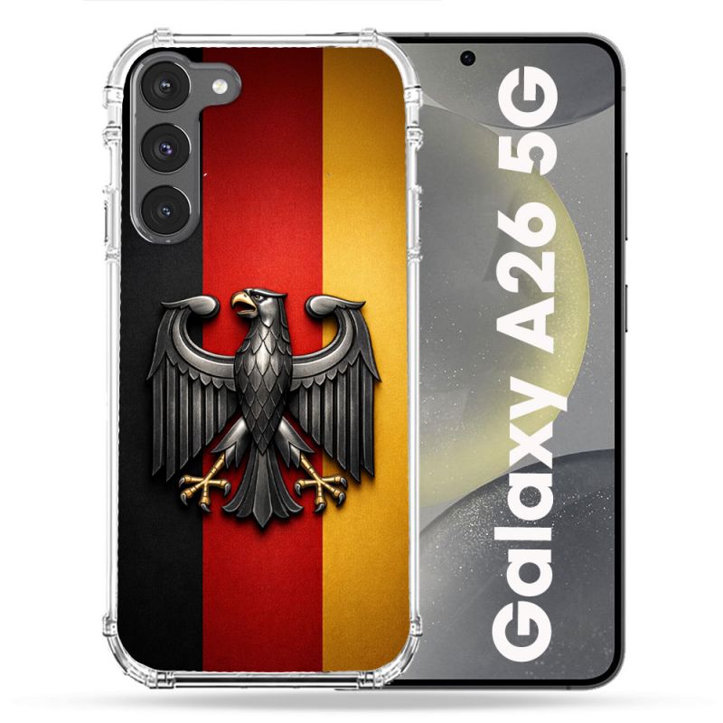 Coque Renforcée Pour Samsung Galaxy A26 5G Voyage Drapeau Allemagne