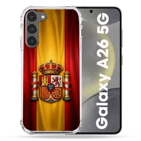 Coque Renforcée Pour Samsung Galaxy A26 5G Voyage Drapeau Espagne