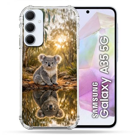 Coque Renforcée Pour Samsung Galaxy A35 5G Animal Koala Reflet