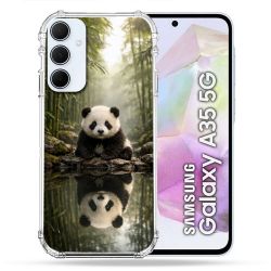 Coque Renforcée Pour Samsung Galaxy A35 5G Animal Panda Reflet