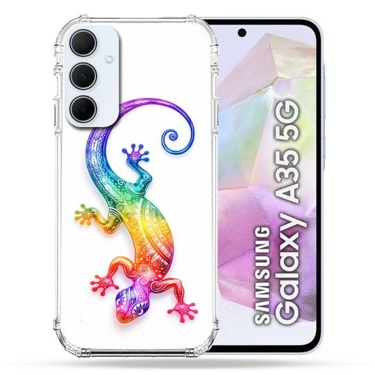 Coque Renforcée Pour Samsung Galaxy A35 5G Animal Salamandre Color 2026