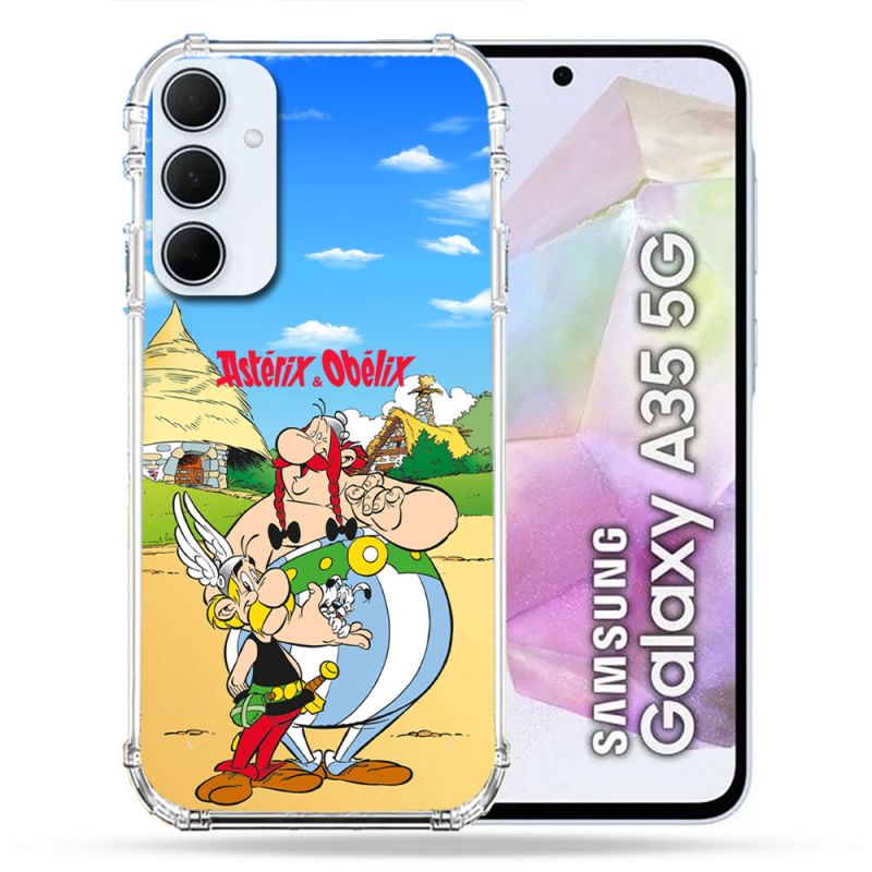 Coque Renforcée Pour Samsung Galaxy A35 5G Astérix Obélix Color