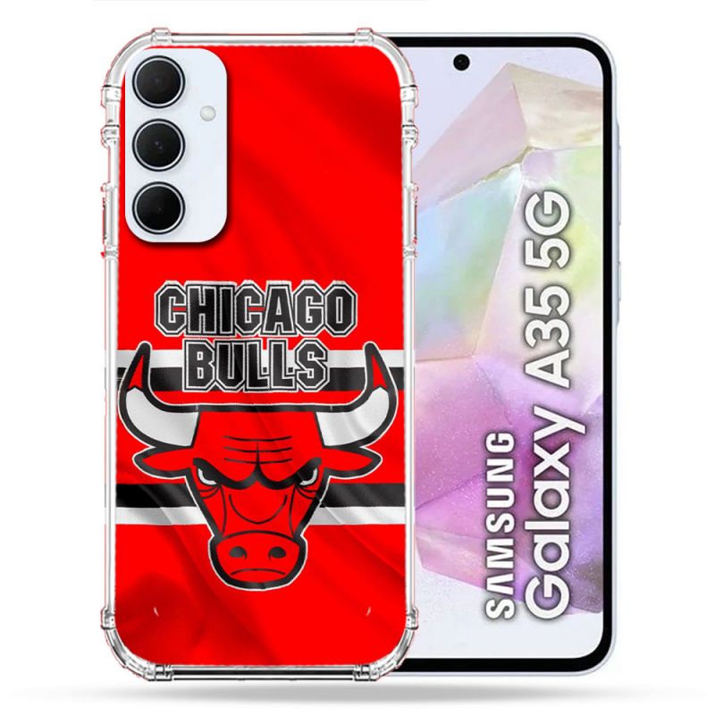 Coque Renforcée Pour Samsung Galaxy A35 5G Basket Chicago Bulls