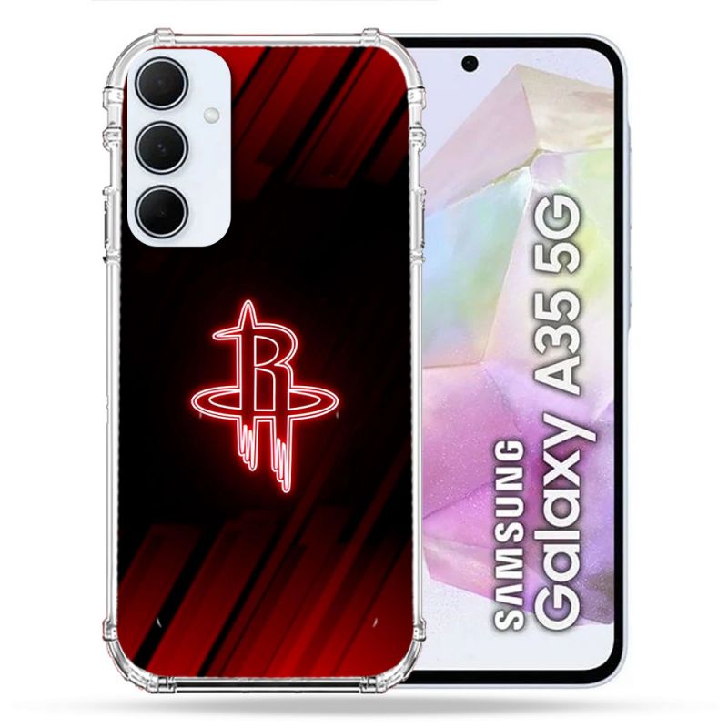 Coque Renforcée Pour Samsung Galaxy A35 5G Basket Houston Rockets